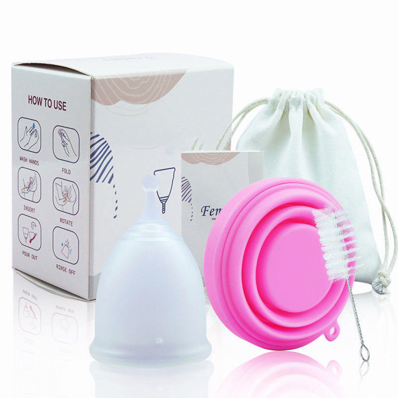 2 Pack Menstrual Cup Reusable Steriliser period Cup