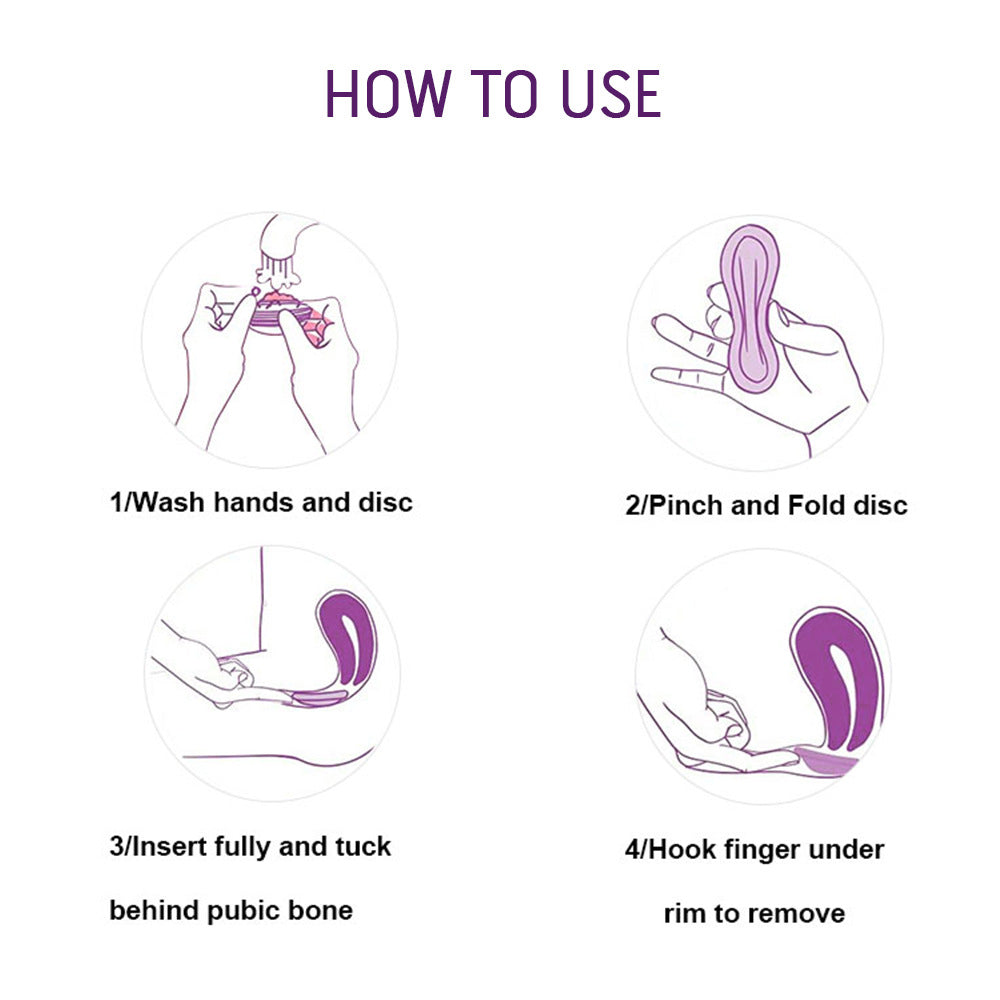 Disposable menstrual disc 12 pieces disposable menstrual ring