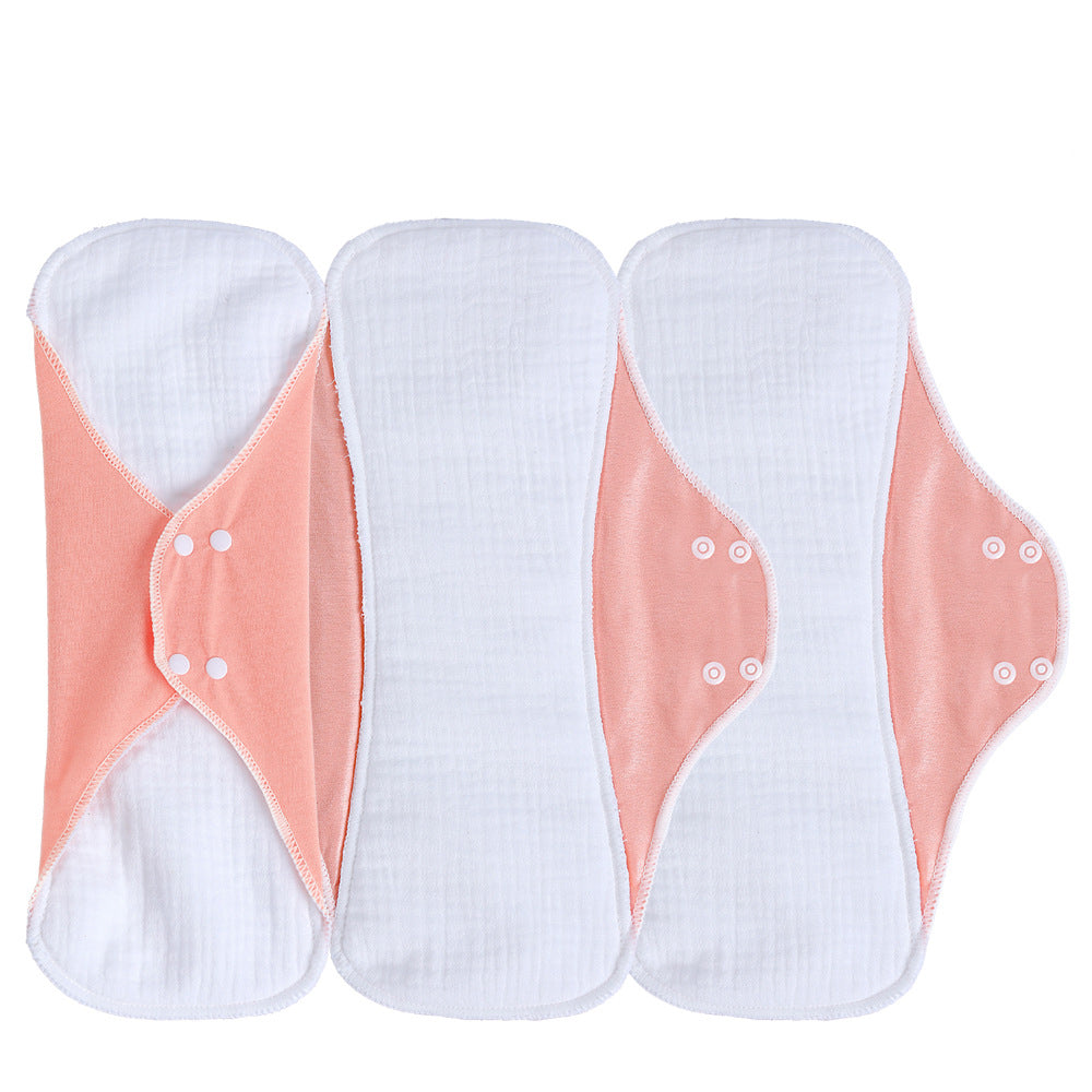Reusable Menstrual Pads for Women Double-layer cotton gauze Large Period Pads Set