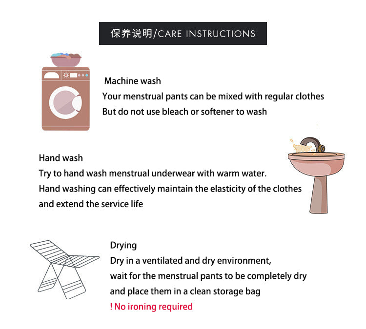 Bragas para la menstruación, a prueba de fugas, tecnología de 4 capas, flujo ligero, 3 unidades, talle medio.