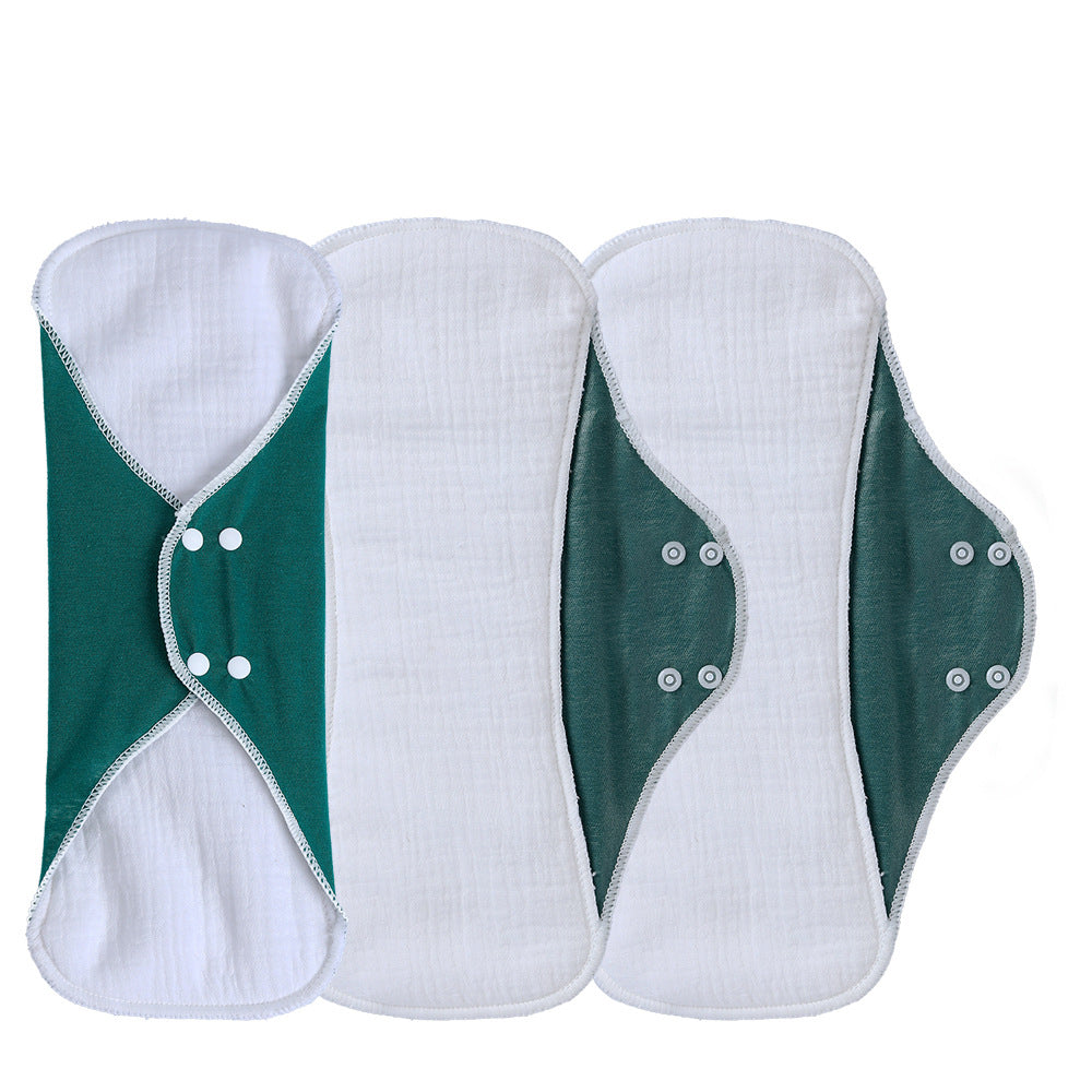 Reusable Menstrual Pads for Women Double-layer cotton gauze Large Period Pads Set