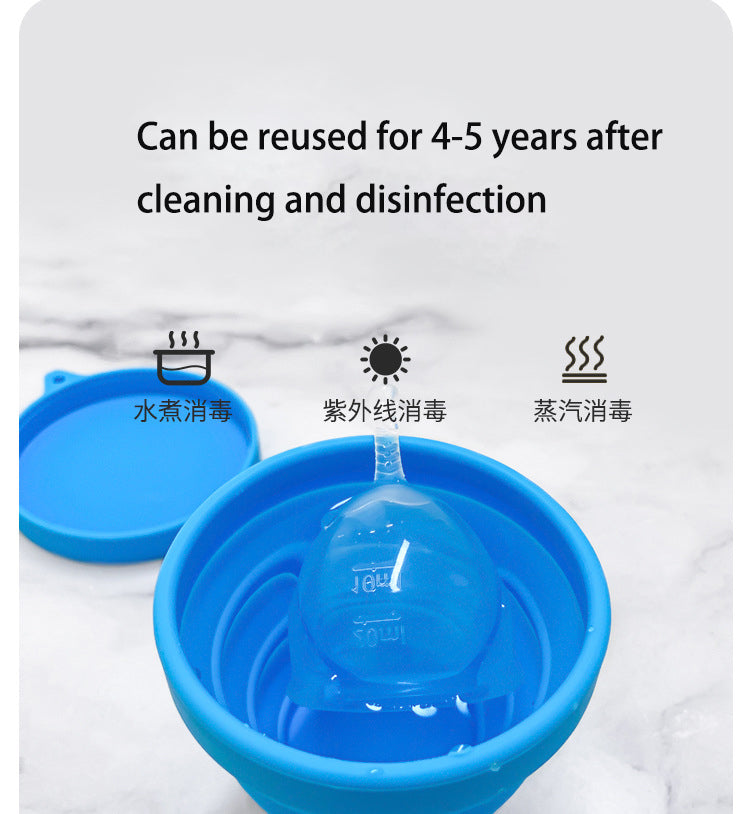 20/30Ml Transparent Silicone Menstrual Cup Medical Silicone Period Cup Menstrual Collector 3pcs