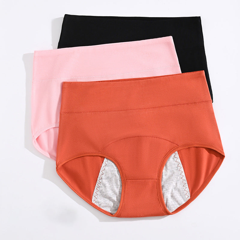 5PCS High Waist Menstrual Shorts Cotton Women Period Underwear Leak Proof Incontinence