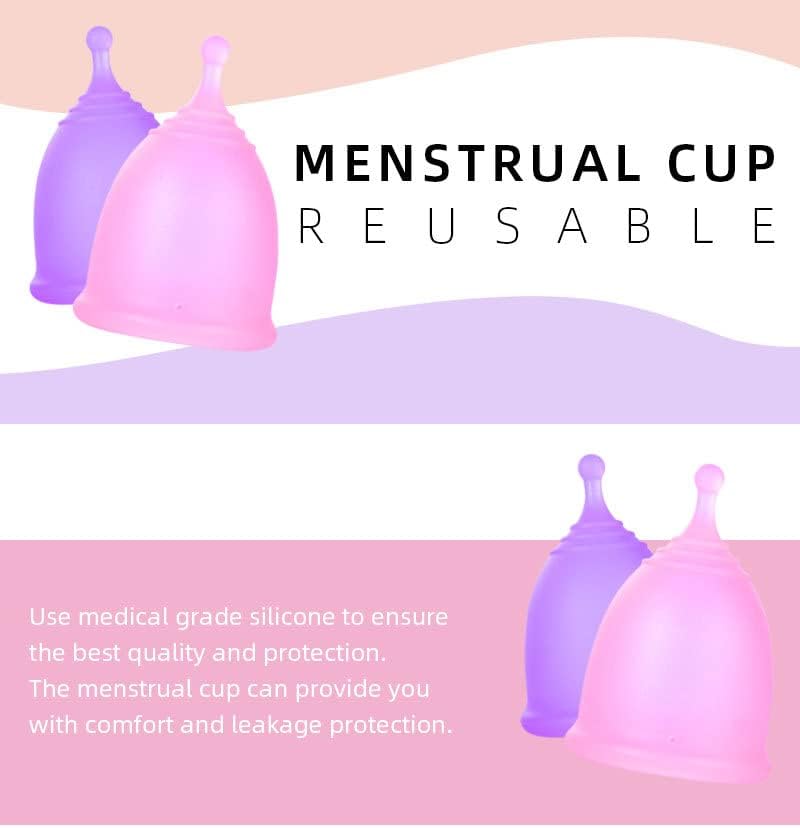 Menstrual Cup Set - Pink - Menstrual Cup Made of Medical Silicone
