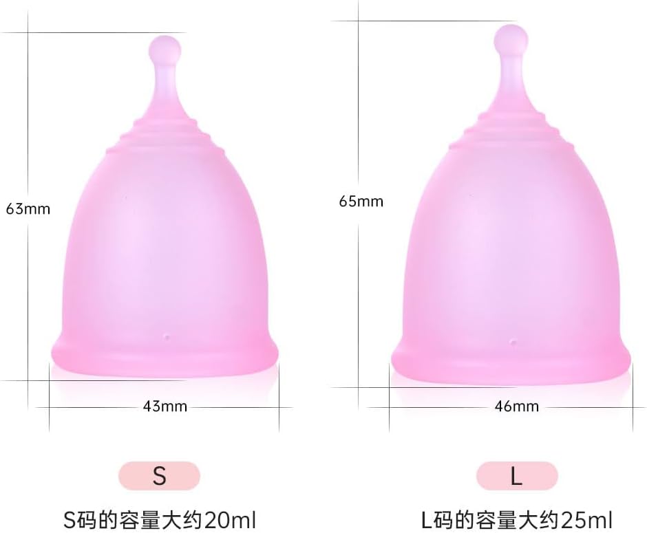 Menstrual Cup Set - Pink - Menstrual Cup Made of Medical Silicone