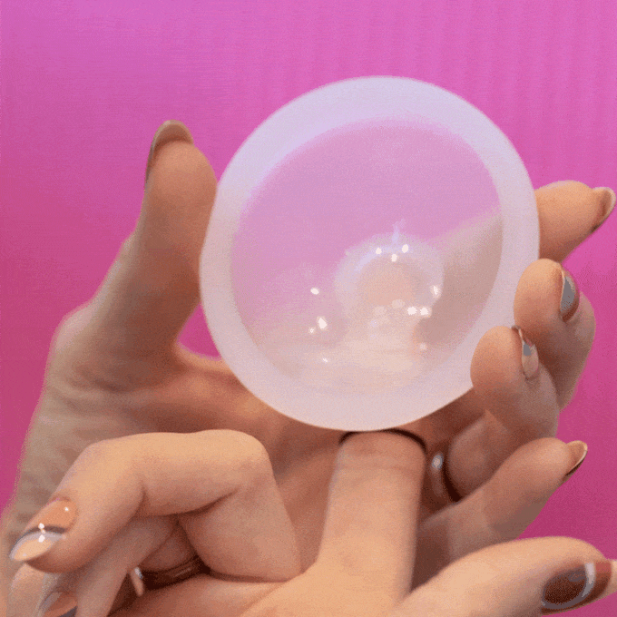 Silicone Period Disco Menstrual Disc Reusable Menstrual Disc 2PCS