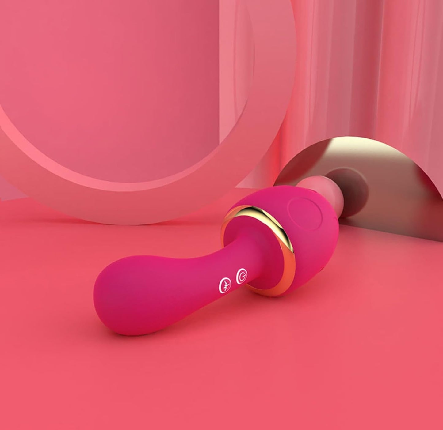 Portable Wellness Massager – Mushroom Shape, 10 Modes, Heating & Skin-Friendly Silicone