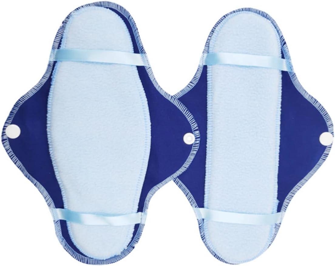 Reusable Menstrual Pads 8-pack washable fleece Period Pad set (Small)