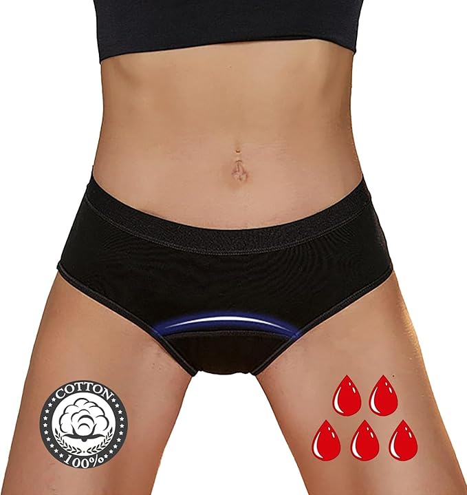 2-pack women's mid-rise menstrual pants