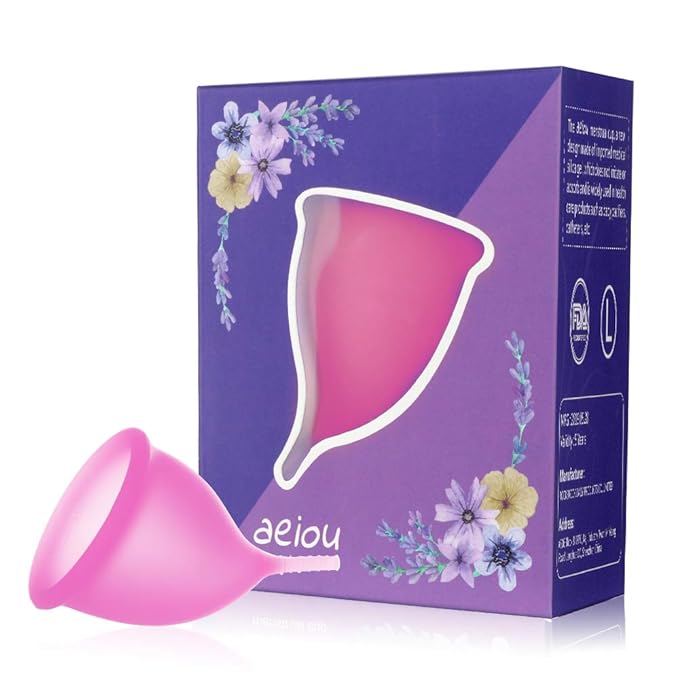 Menstrual cup fits the human body with medical silicone 2pack