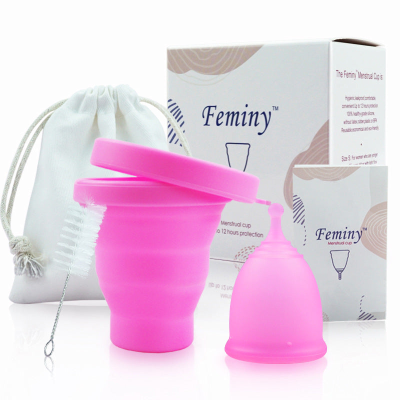 2 Pack Menstrual Cup Reusable Steriliser period Cup