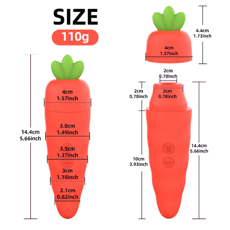 Cute carrot massager