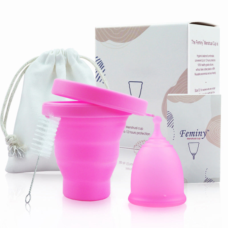 2 Pack Menstrual Cup Reusable Steriliser period Cup