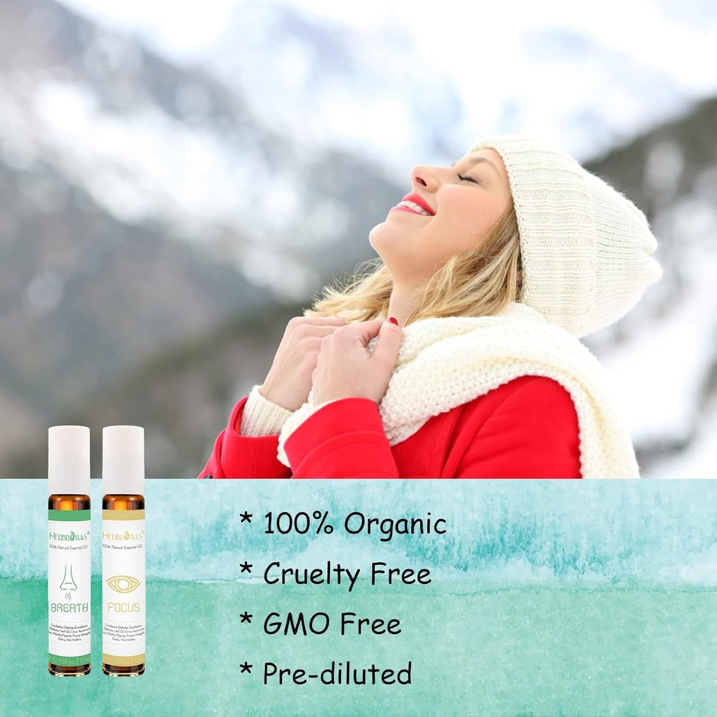 10ml *6 Massage Oils Roller Set, Natural Pre-diluted Essential Oils Roll