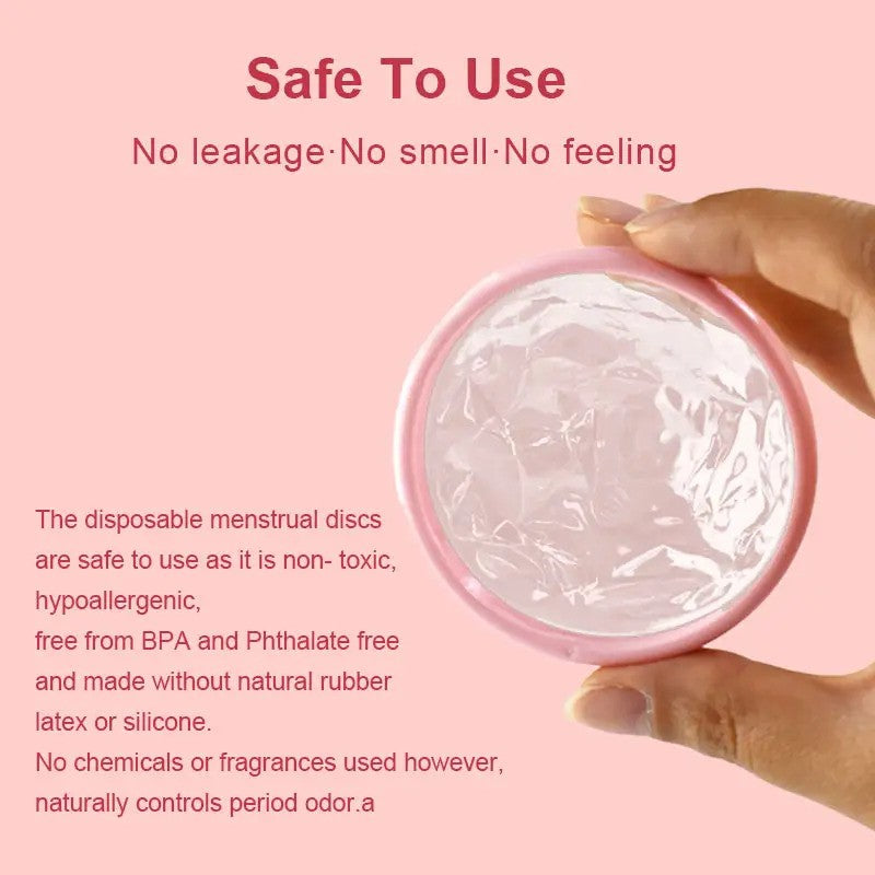 50 PCS Eco-friendly Disposable Menstruales Period Disc Menstrual Disc Cup Silicone