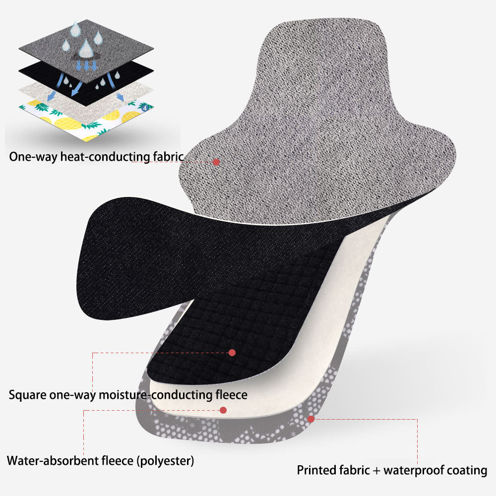 17*20cm reusable menstrual pads One-way moisture-wicking washable sanitary napkins 3PCS