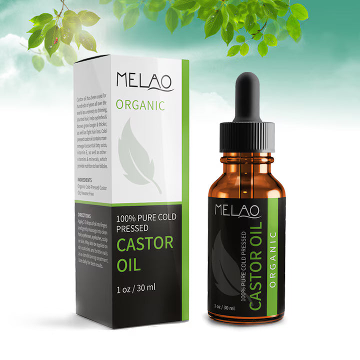 30ml *3 Castor Oil for Hair Growth Eyelashes Eyebrows Message Oils