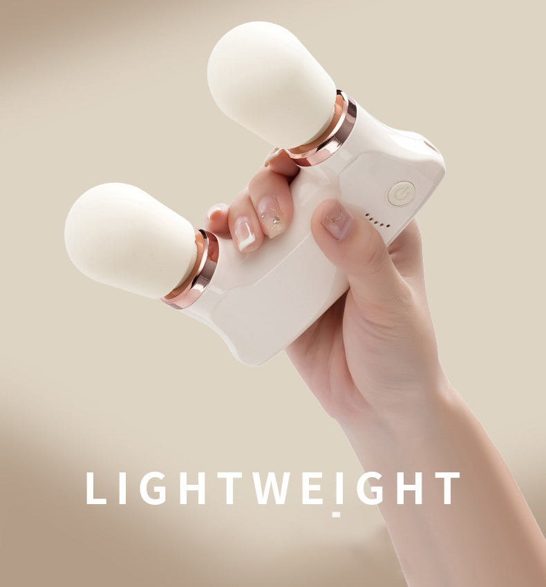 Dual Head Mini Massager - 5 Modes Quiet Operation
