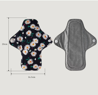 17*20cm reusable menstrual pads One-way moisture-wicking washable sanitary napkins 3PCS