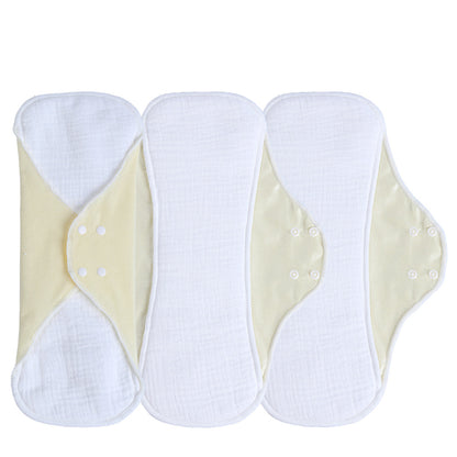 Reusable Menstrual Pads for Women Double-layer cotton gauze Large Period Pads Set