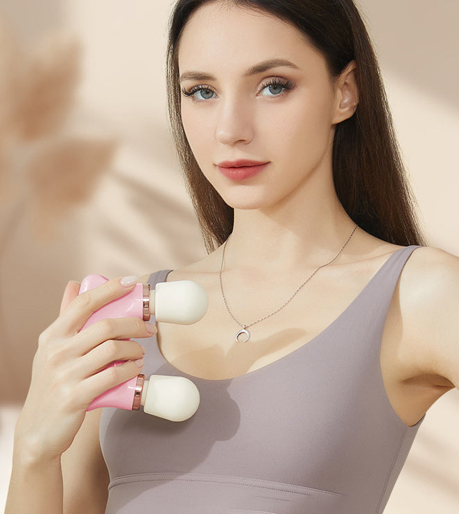 Dual Head Mini Massager - 5 Modes Quiet Operation