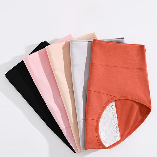 5PCS High Waist Menstrual Shorts Cotton Women Period Underwear Leak Proof Incontinence