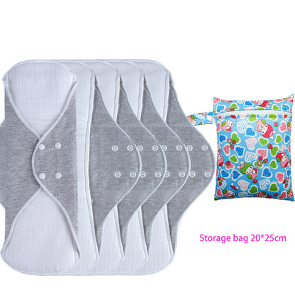 Reusable Menstrual Pads for Women Double-layer cotton gauze Large Period Pads Set