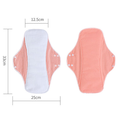 Reusable Menstrual Pads for Women Double-layer cotton gauze Large Period Pads Set