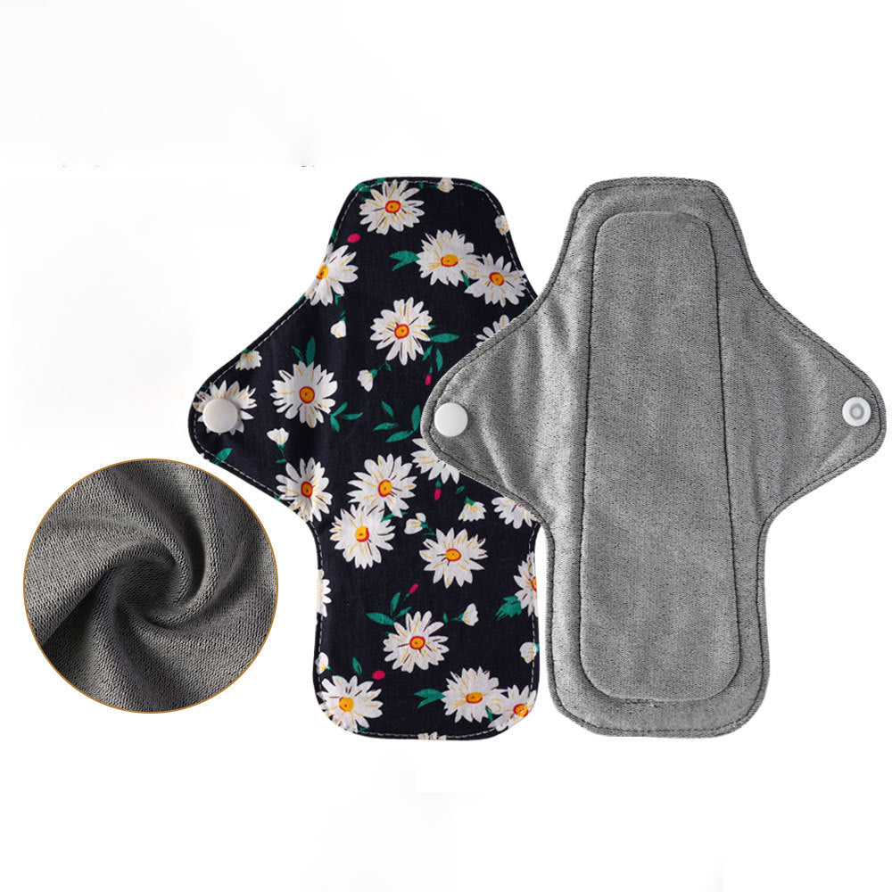 17*20cm reusable menstrual pads One-way moisture-wicking washable sanitary napkins 3PCS