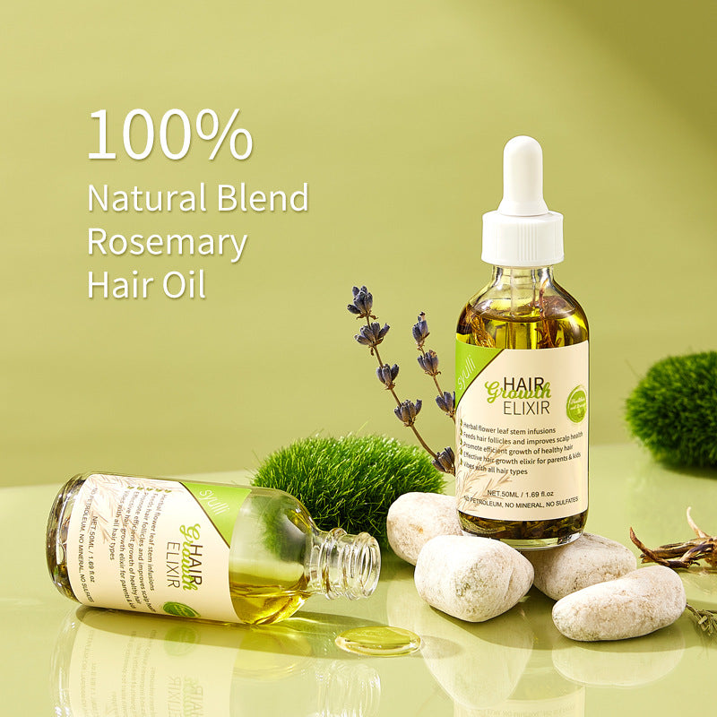Aceite de masaje capilar con esencia de romero, 50 ml * 2