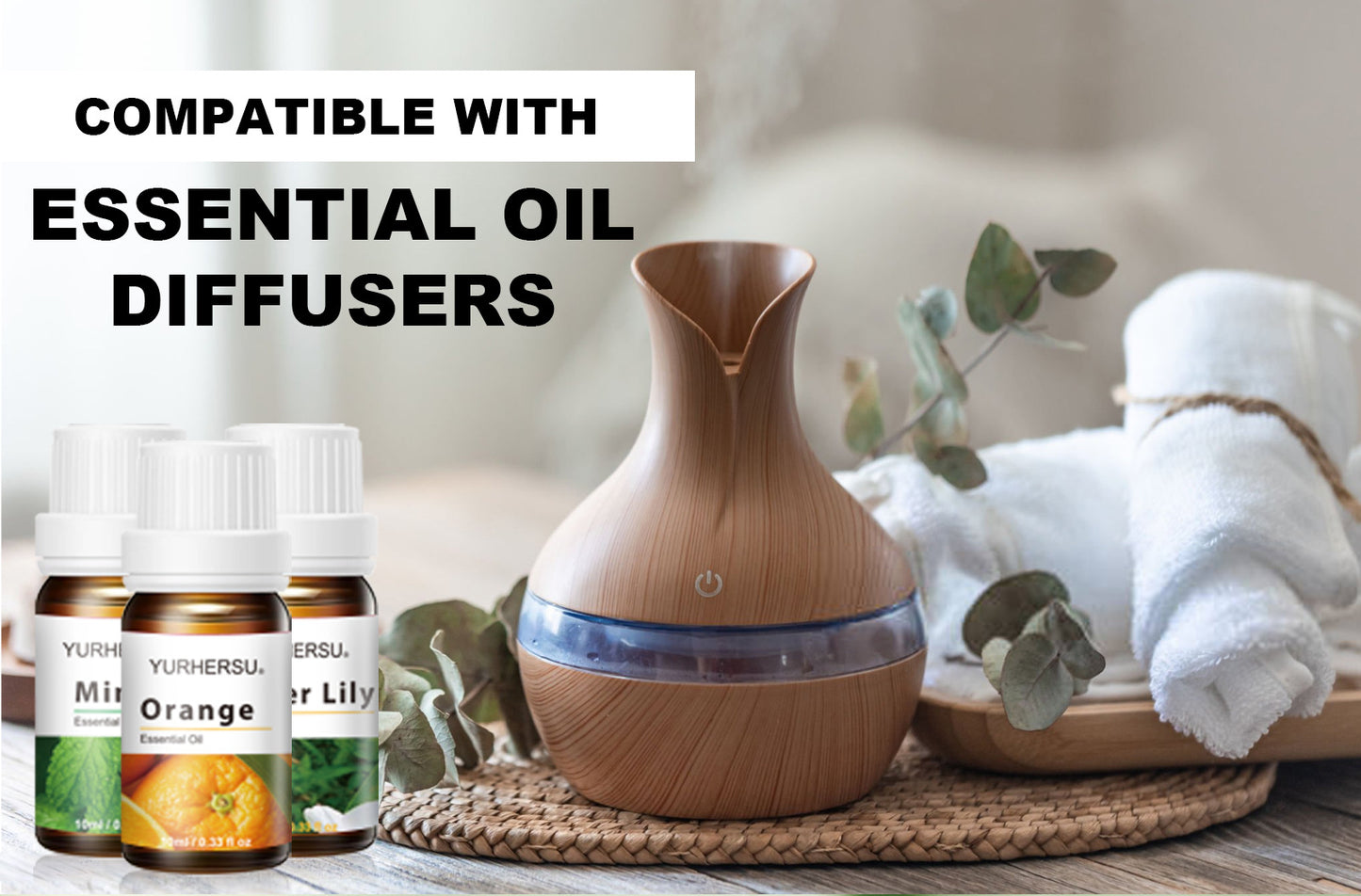 Essential Oils Pure Oils kit- 12 Aromatherapy Oils Gift Set-12Pack, 10ml