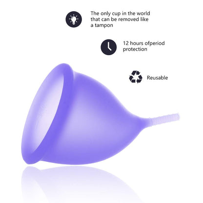 Menstrual cup fits the human body with medical silicone 2pack