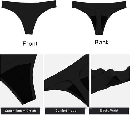 Menstrual underwear thong four-layer absorbent leak-proof Period underwear 5PCS Light Flows