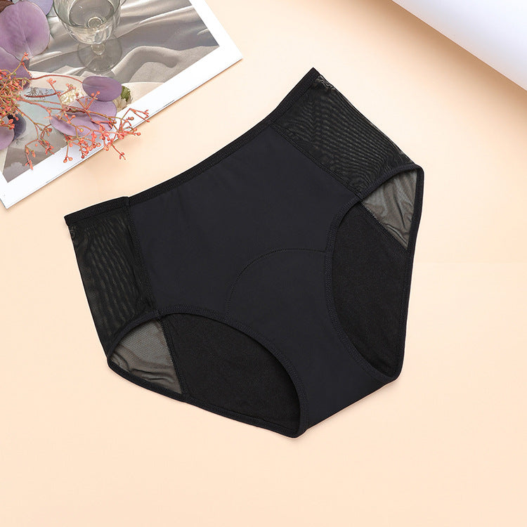 Mesh 4 Layers Physiological Leak Proof Underwear Menstrual Period Panties High Waist 3PCS