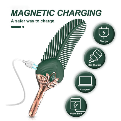 Mini masajeador de varita – 20 modos de vibración, relajación corporal completa, recargable por USB.
