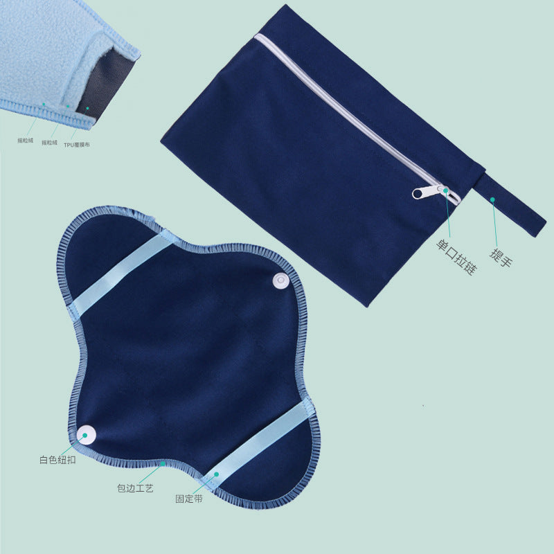 Compresas Menstruales Reutilizables, Paquete de 8, Juego de Compresas de Tela Lavables (Pequeñas)