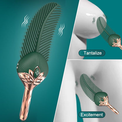 Mini masajeador de varita – 20 modos de vibración, relajación corporal completa, recargable por USB.