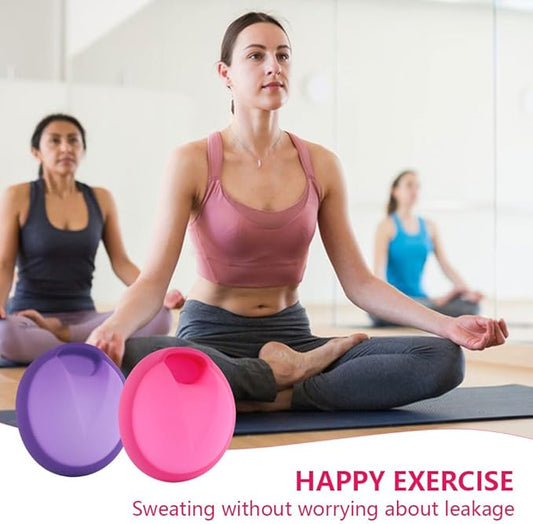 2pcs Reusable Menstrual Disc with Storage Bag and Silicone Case S+L size
