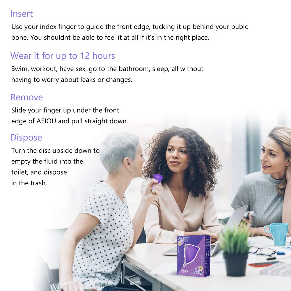 Menstrual cup fits the human body with medical silicone 2pack