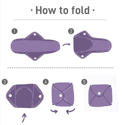 Reusable Menstrual Pads for Women Double-layer cotton gauze Large Period Pads Set