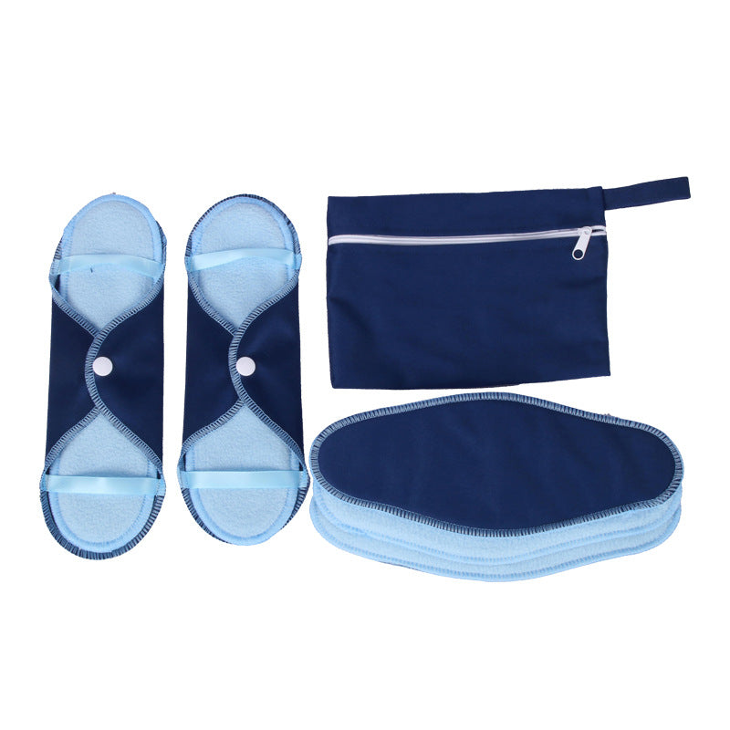 Compresas Menstruales Reutilizables, Paquete de 8, Juego de Compresas de Tela Lavables (Pequeñas)