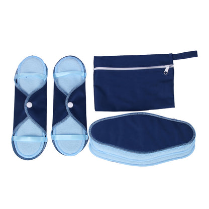 Compresas Menstruales Reutilizables, Paquete de 8, Juego de Compresas de Tela Lavables (Pequeñas)