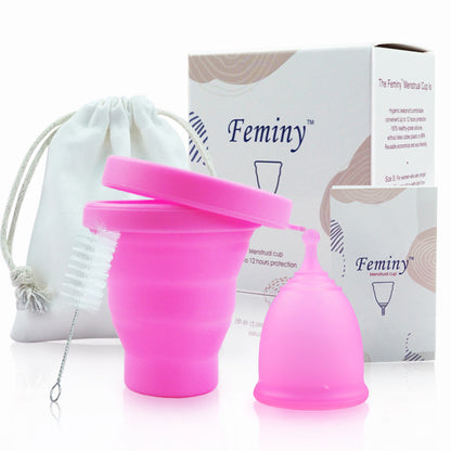 2 Pack Menstrual Cup Reusable Steriliser period Cup