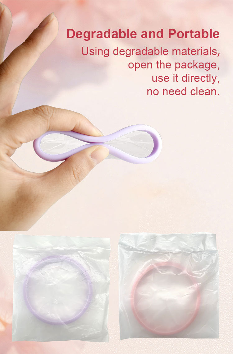 50 PCS Eco-friendly Disposable Menstruales Period Disc  Menstrual Disc Cup Silicone