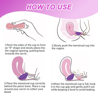 Silicone Period Disco Menstrual Disc Reusable Menstrual Disc 2PCS