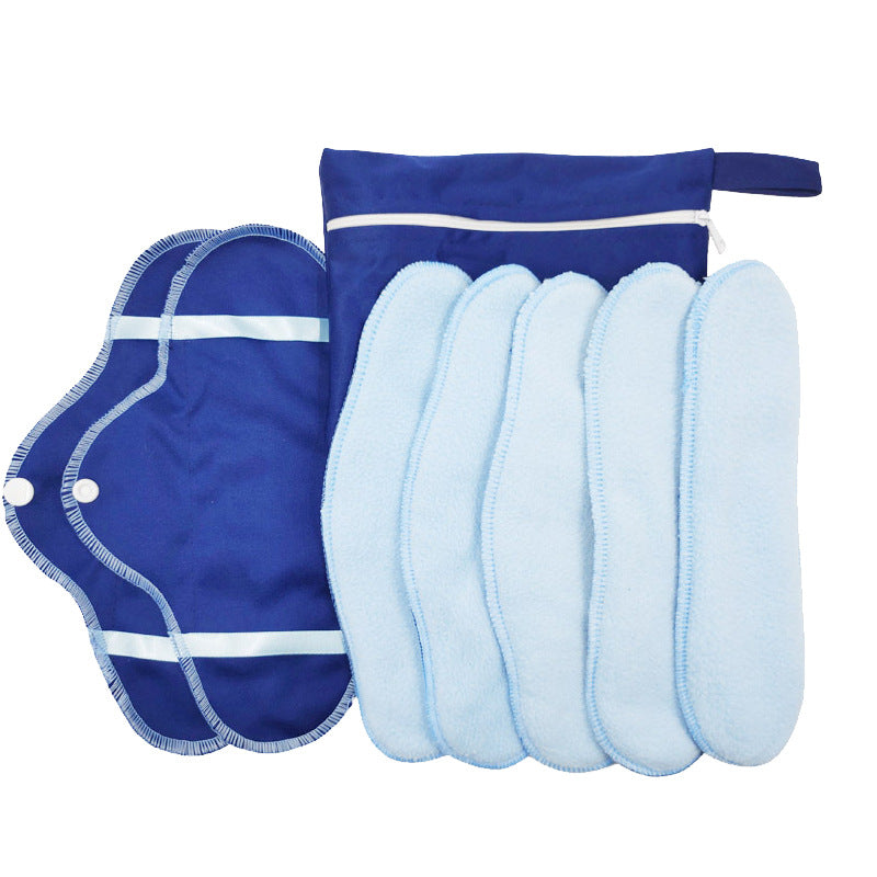Compresas Menstruales Reutilizables, Paquete de 8, Juego de Compresas de Tela Lavables (Pequeñas)