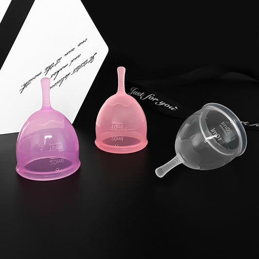 20/30Ml Transparent Silicone Menstrual Cup Medical Silicone Period Cup Menstrual Collector 3pcs