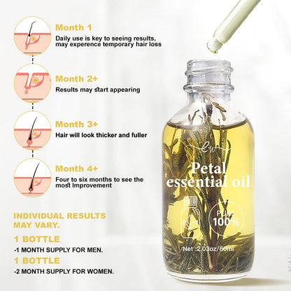 60ml * 3 Rosemary essential oil hair care soft dry hair moisturizing with massager