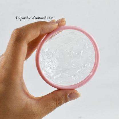 50 PCS Eco-friendly Disposable Menstruales Period Disc  Menstrual Disc Cup Silicone