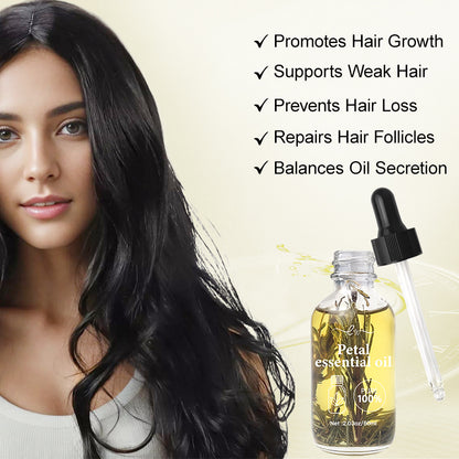 60ml * 3 Rosemary essential oil hair care soft dry hair moisturizing with massager